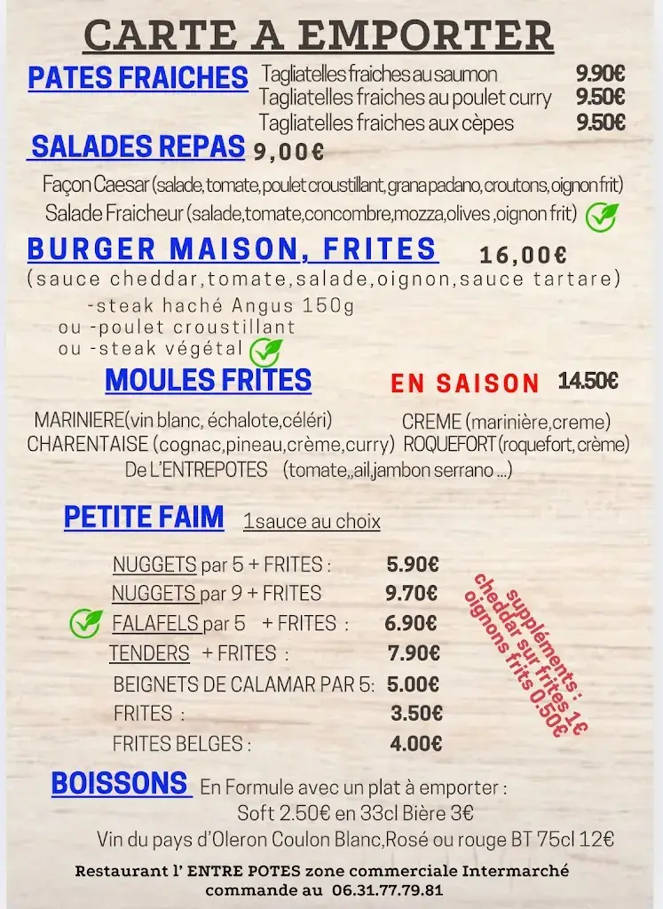 Menu_Restaurant Bar L’Entrepotes_Dolus-d'Oléron_image_1