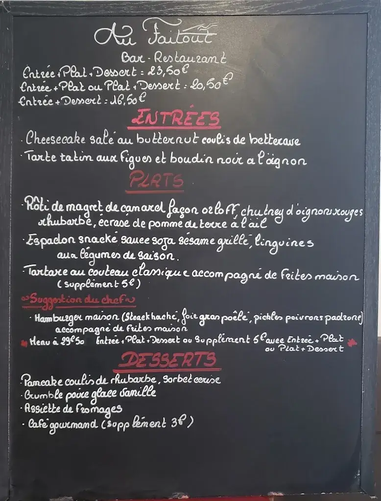 Menu_Au Faitout bar restaurant_Saint-Christophe_image_2