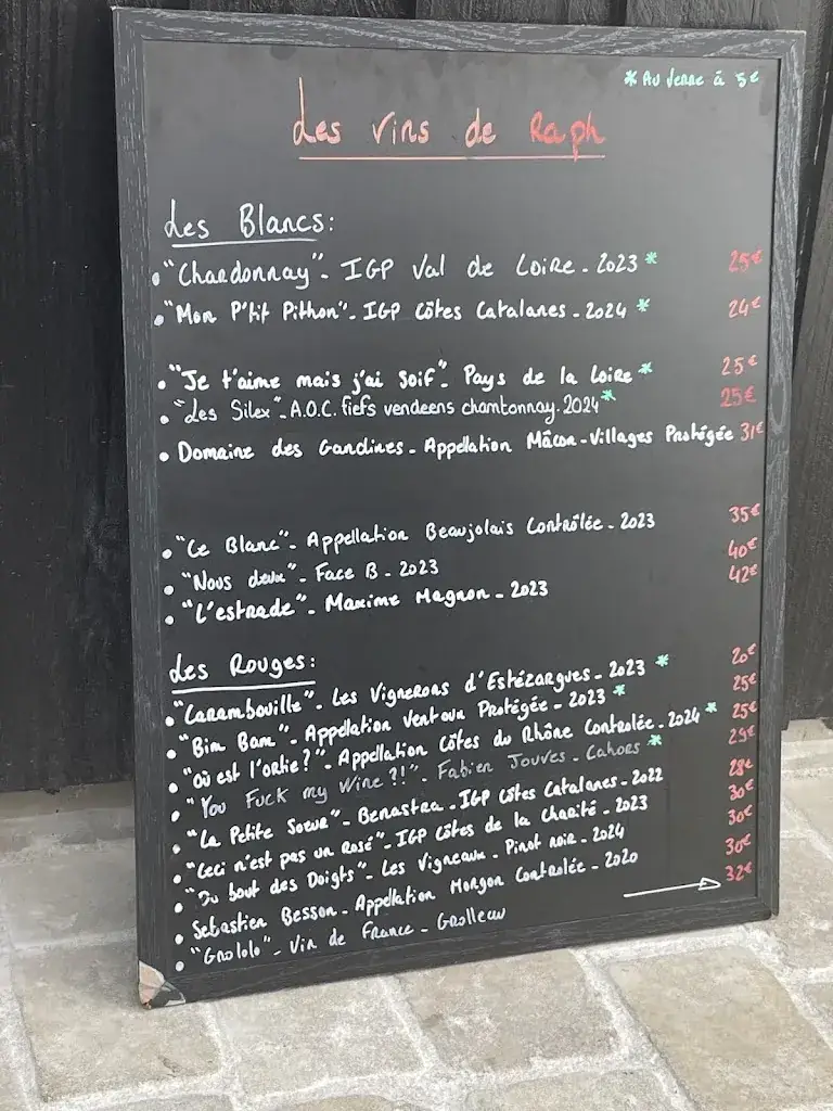 Menu_Chez Raph - Restaurant_Flotte_image_1