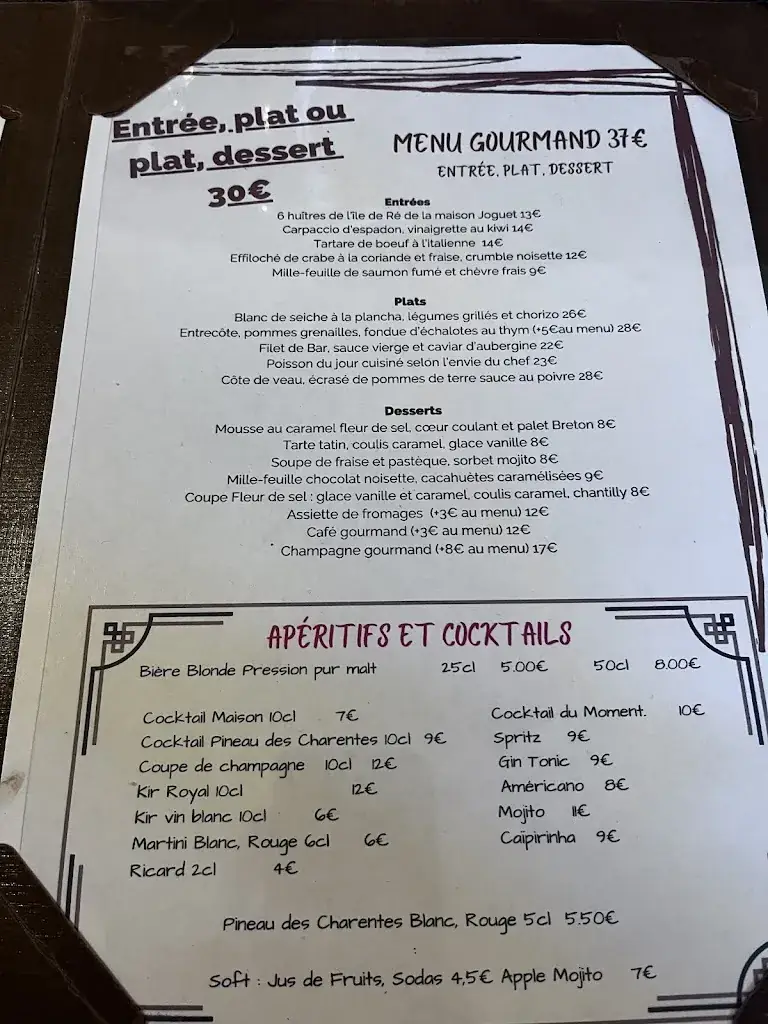 Menu_La Fleur de Sel_Rochelle_image_4