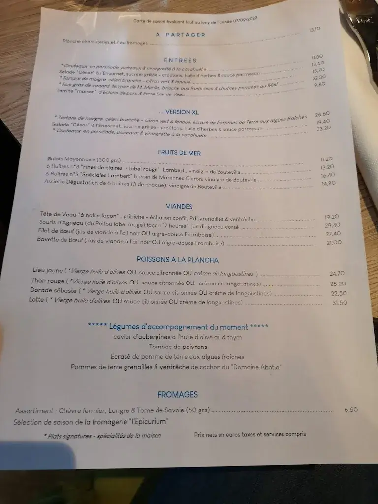 Restaurant Le Mail - La Rochelle_Rochelle_menu_image_1