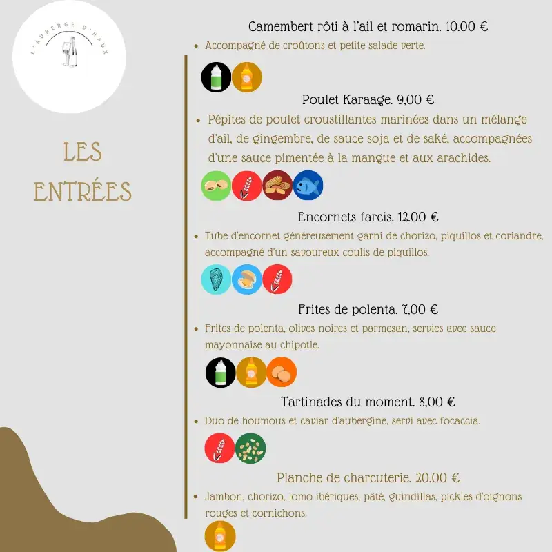 Menu_L'Auberge d'Haux_Haux_image_2