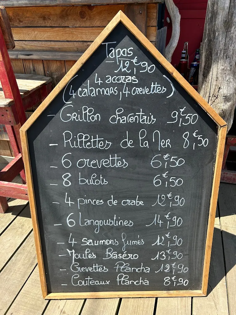 Menu_La cabane de la grand-mère_Tremblade_image_1