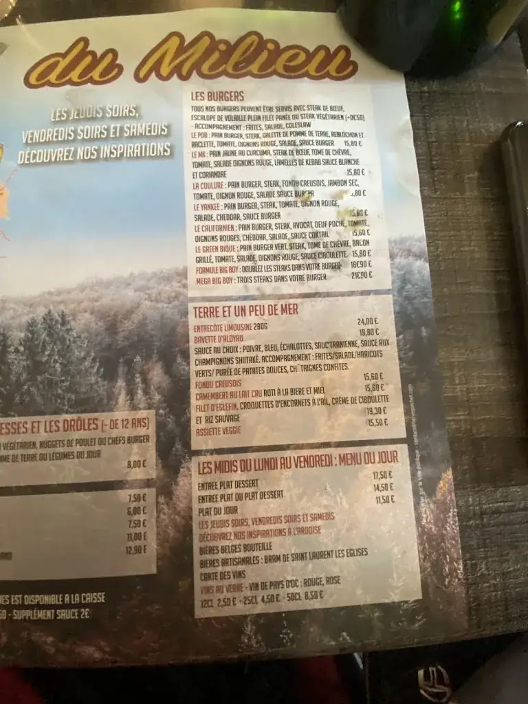 Menu_La Terre du milieu_Souterraine_immagine_2