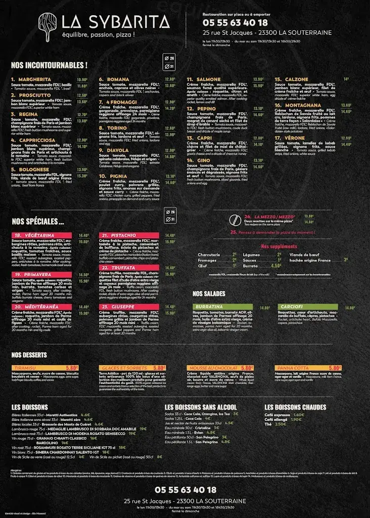 Menu_LA SYBARITA_Souterraine_immagine_1