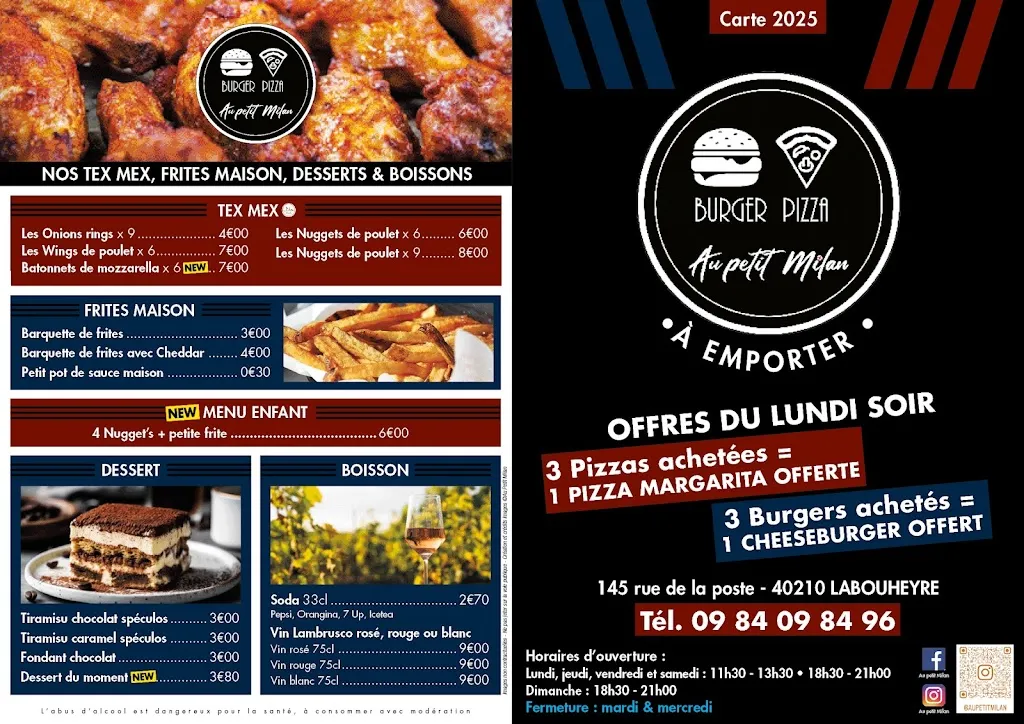 Menu_Au petit Milan_Labouheyre_image_2