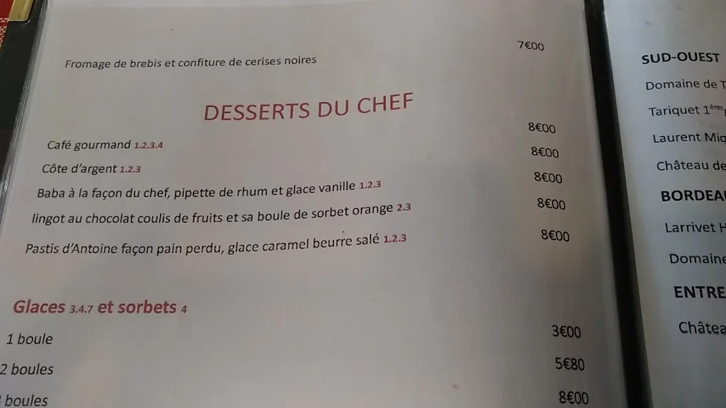 Menu_La Table d'Escource_Escource_image_3