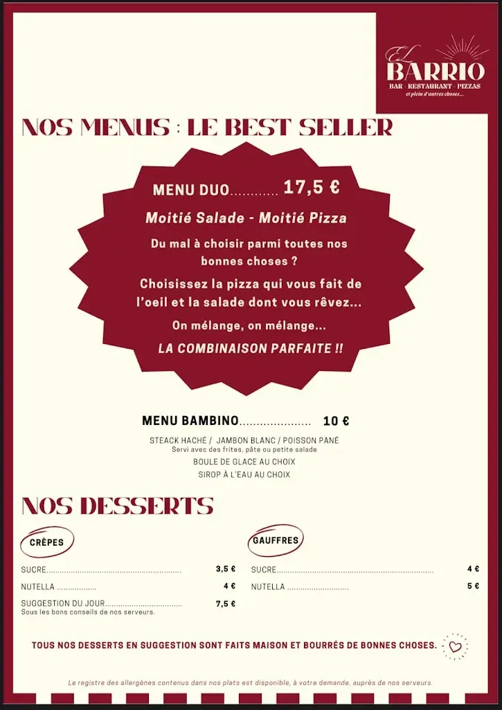 Menu_Restaurant El Barrio_Labenne_image_2