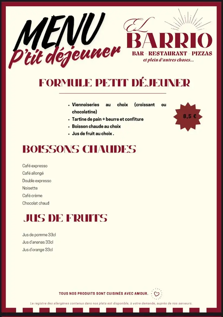 Menu_Restaurant El Barrio_Labenne_image_3