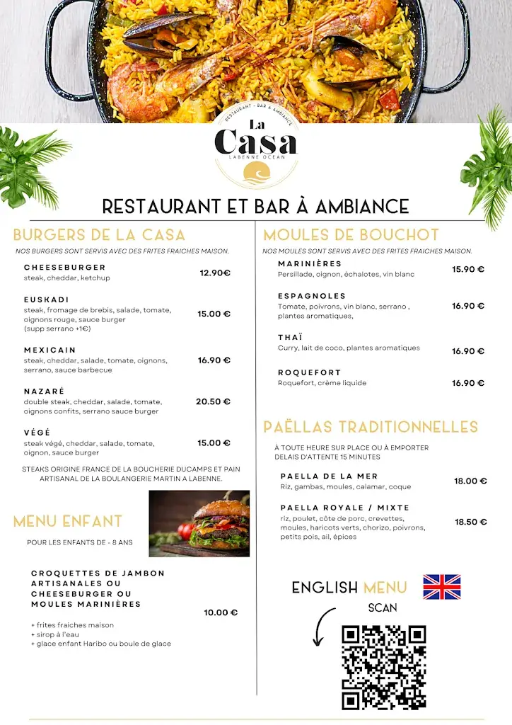 Menu_LA CASA | Restaurant et bar à ambiance_Labenne_image_3