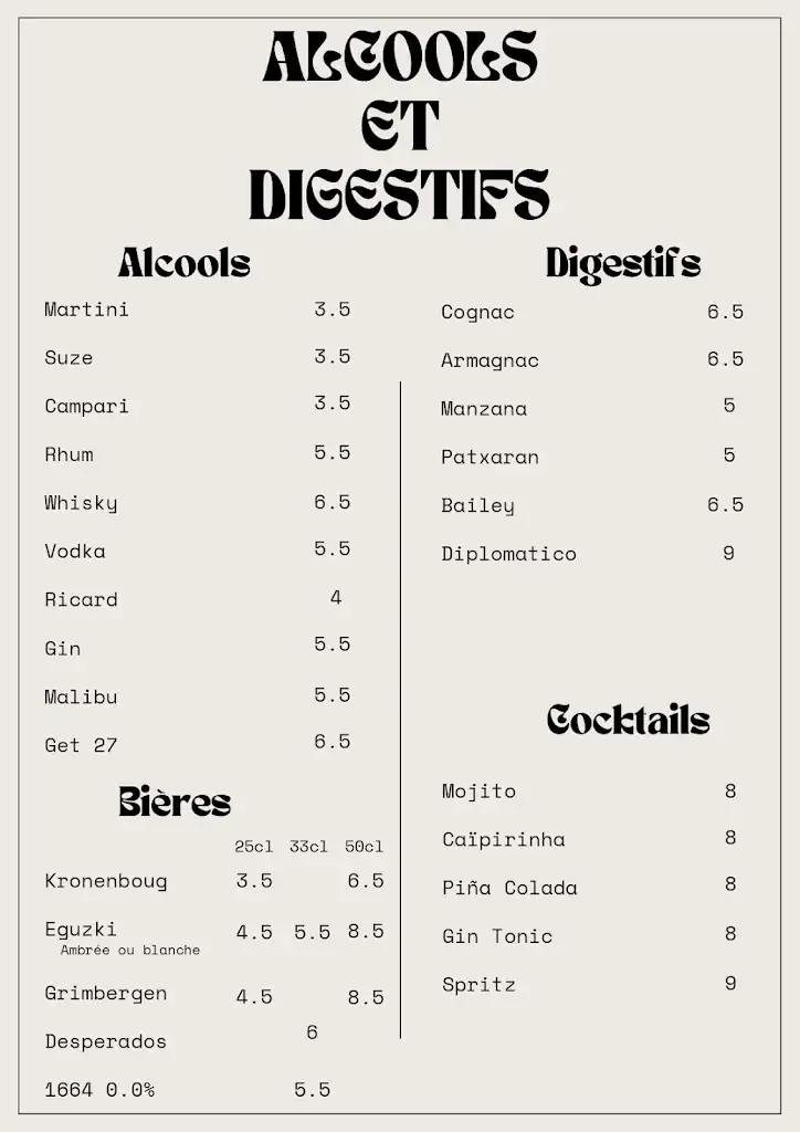 Menu_Pub La Mer_Labenne_image_3