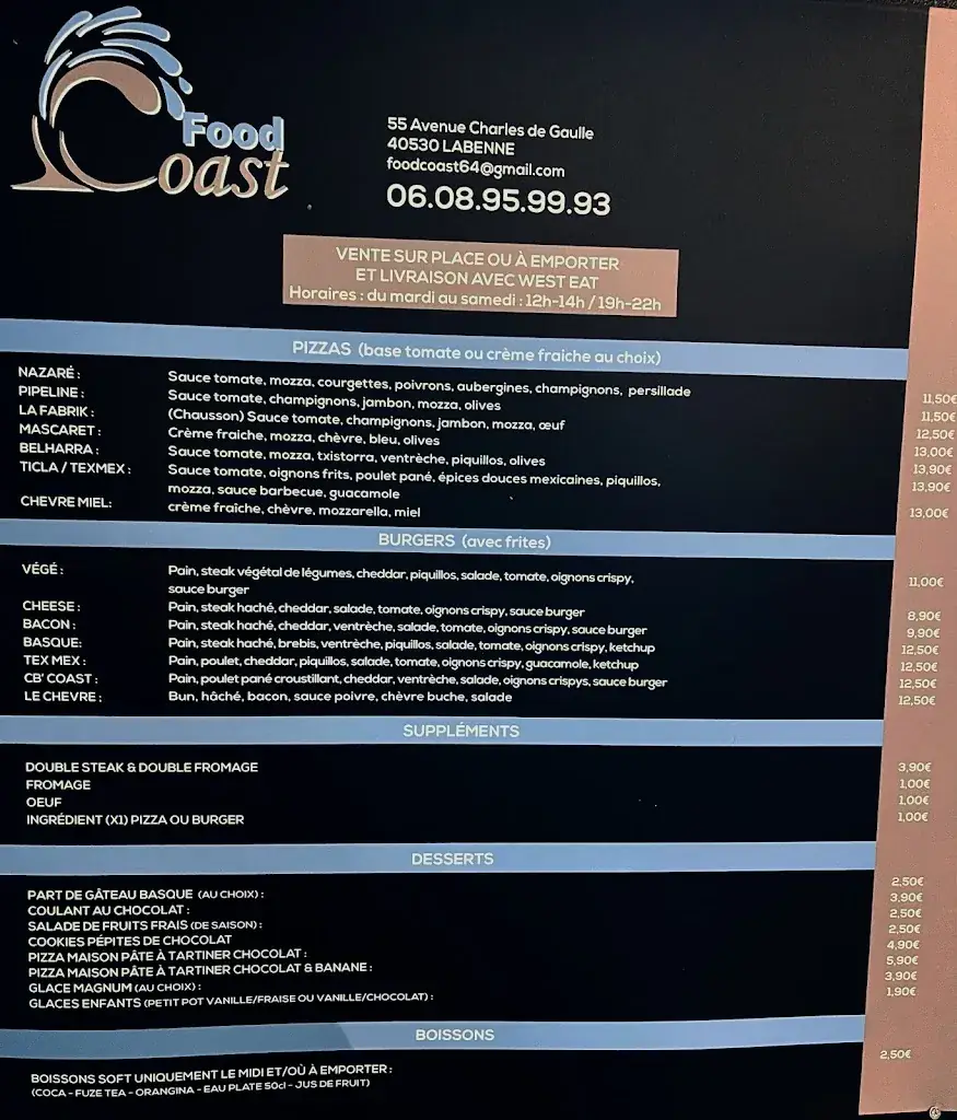 Menu_FoodCoast_Labenne_image_1