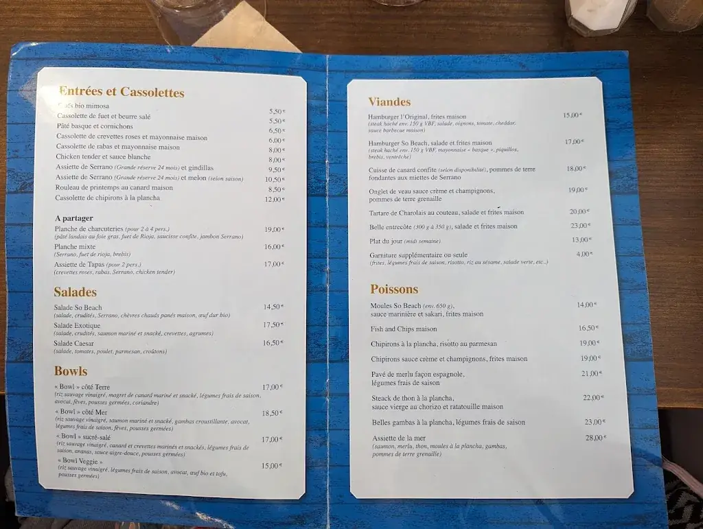 Menu_So Beach_Ondres_image_4