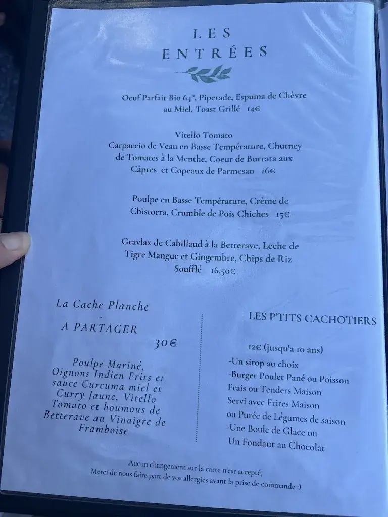 Menu_La cachette_Capbreton_immagine_1