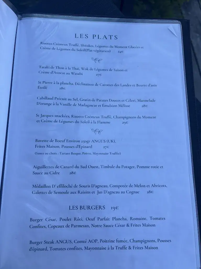 Menu_La cachette_Capbreton_immagine_2