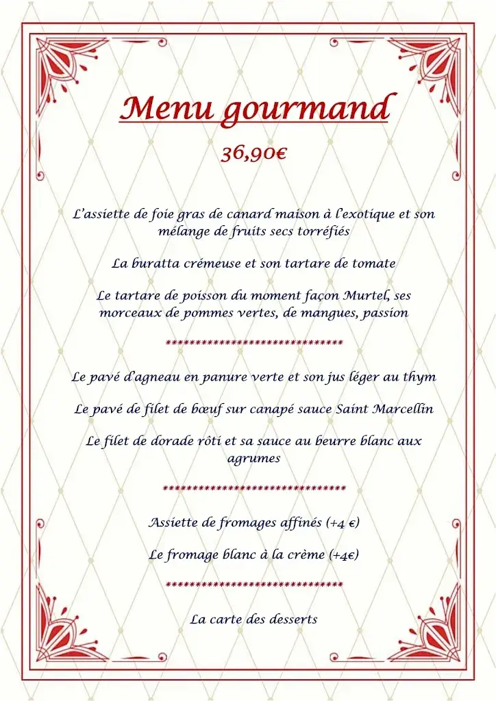 Menu_Le boudoir du Murtel - Restaurant La Mure_Mure_image_4