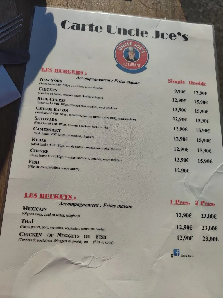 Menu_Uncle Joe's_Mure_image_1