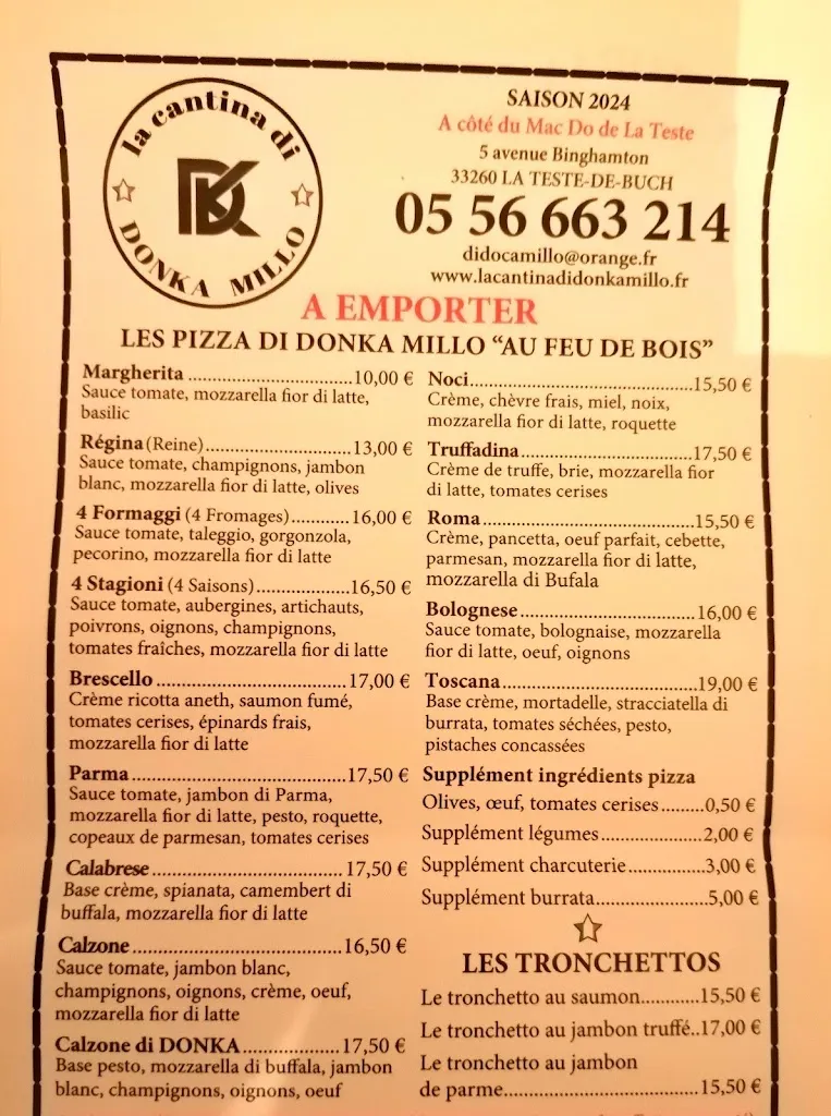 Menu_Restaurant Il Donka Millo La teste_Teste-de-Buch_image_4