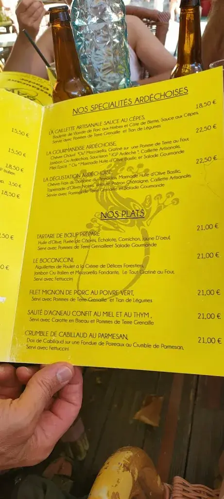 Menu_Le Gecko Bar_Vallon-Pont-d'Arc_immagine_1