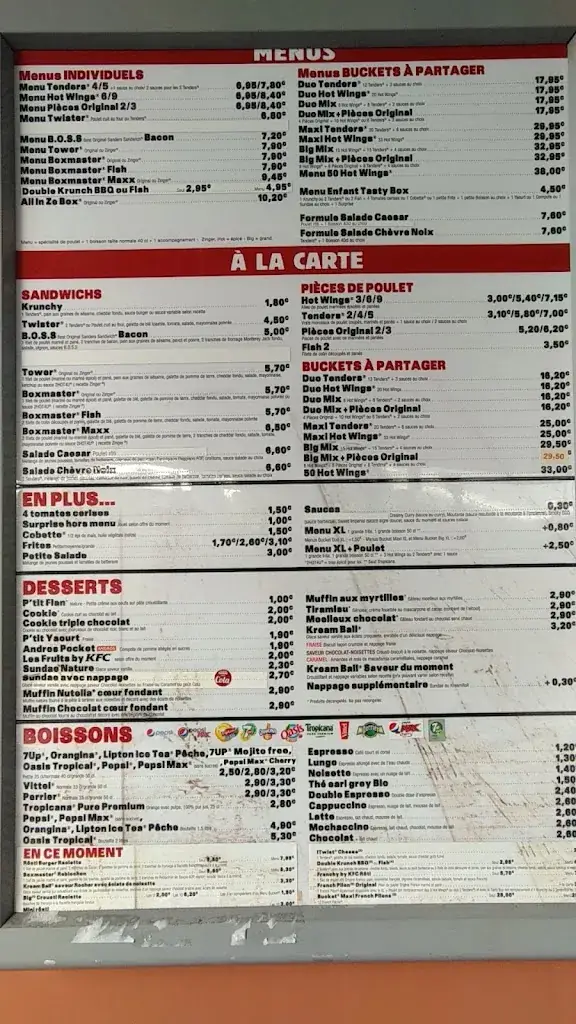 Menu_KFC La Rochelle Lagord_Lagord_image_3