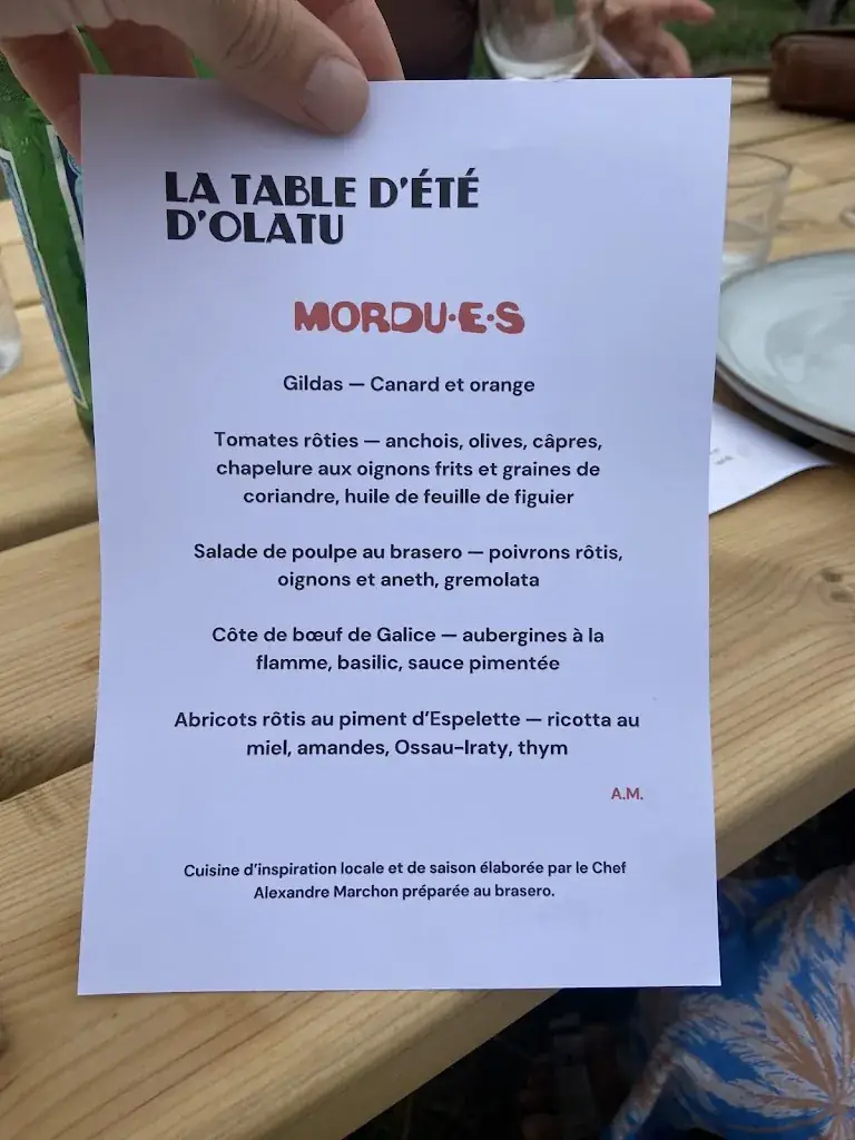 Menu_Table d’été d’Olatu_Mouguerre_image_2