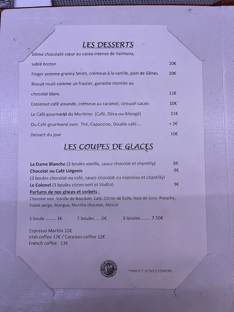 Menu_Café Maritime - Lacanau_Lacanau_image_1