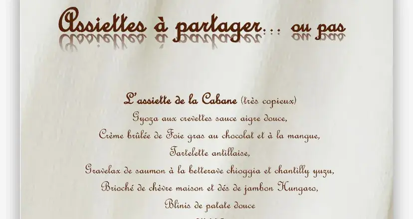 Menu_La Cabane_Lacanau_image_1