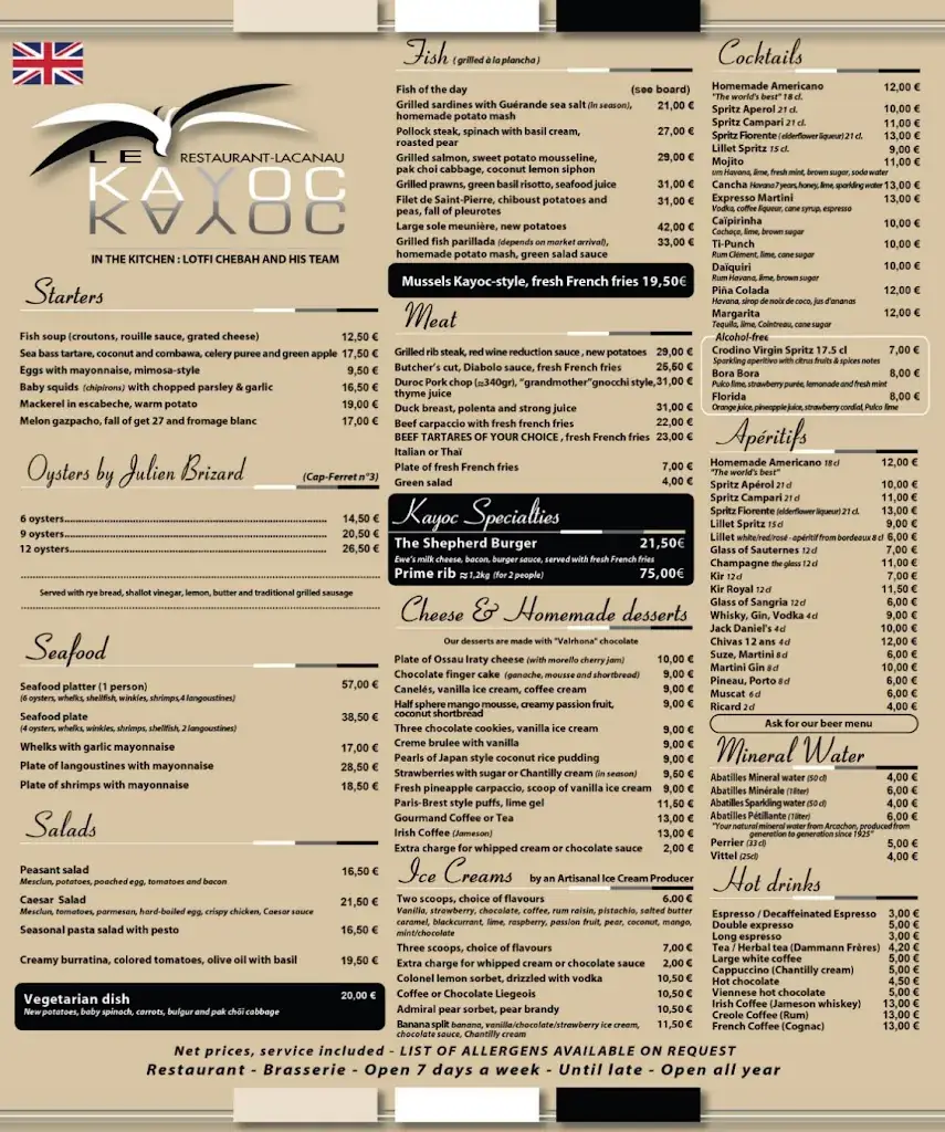 Menu_Le Kayoc_Lacanau_image_3