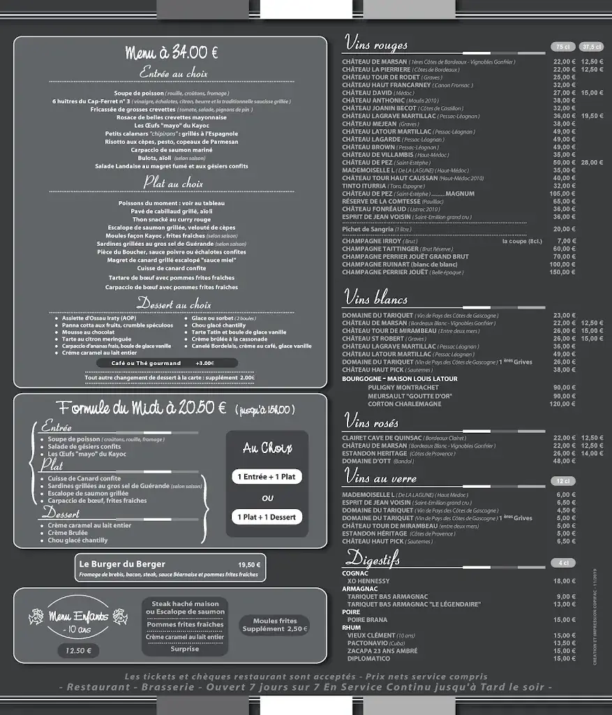 Menu_Le Kayoc_Lacanau_image_4