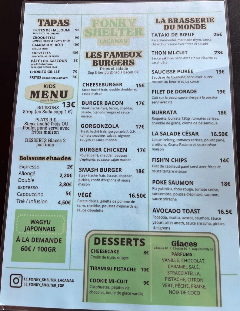 Menu_Fonky Shelter_Lacanau_image_1