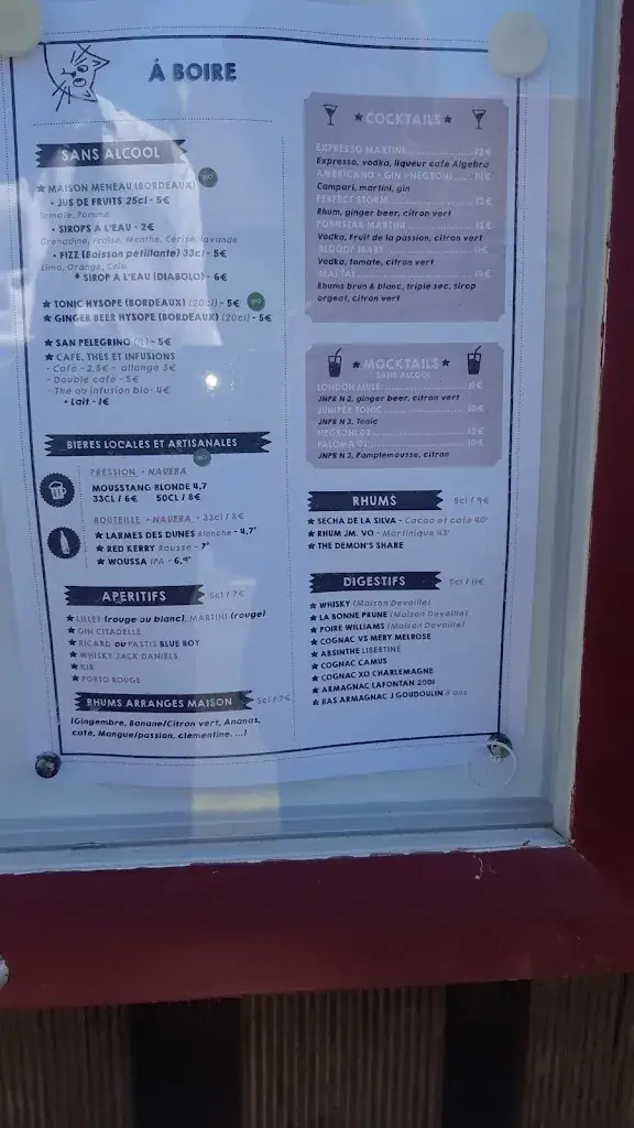 Menu_Le Chat Sur Le Toit_Lacanau_image_3