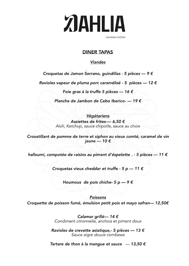 Menu_Le Dahlia_Lacanau_image_4