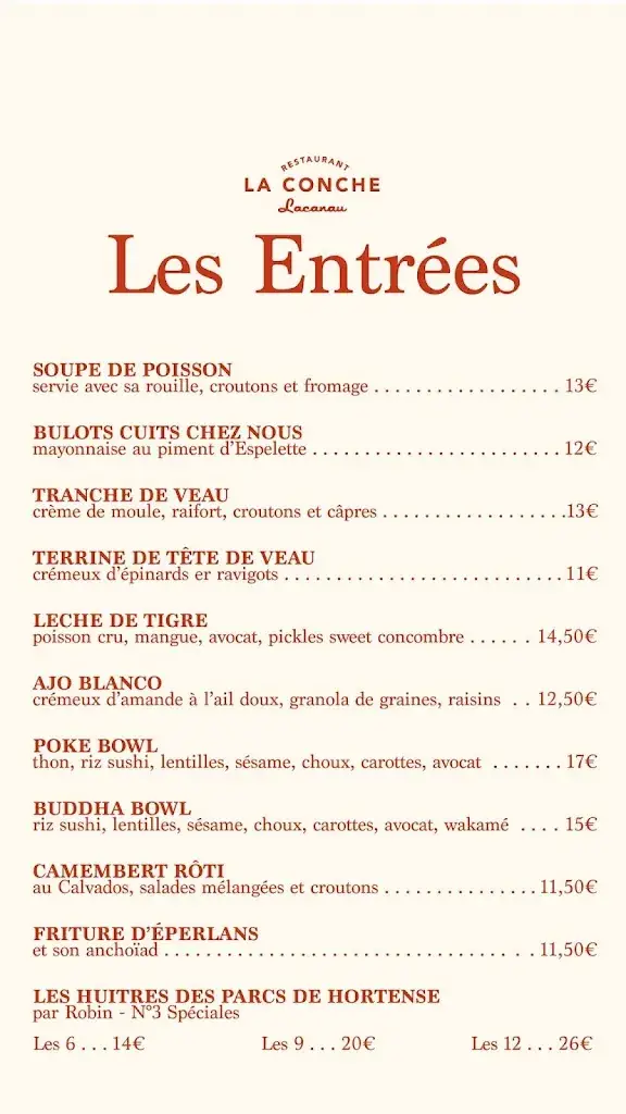 Restaurant La Conche Lacanau_Lacanau_menu_image_1