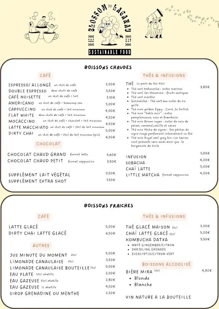 Menu_Blossom océan Lacanau_Lacanau_image_1