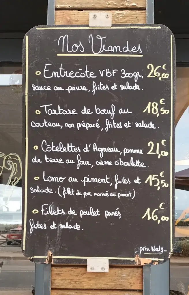 Menu_La Côte d'Argent_Lacanau_image_3