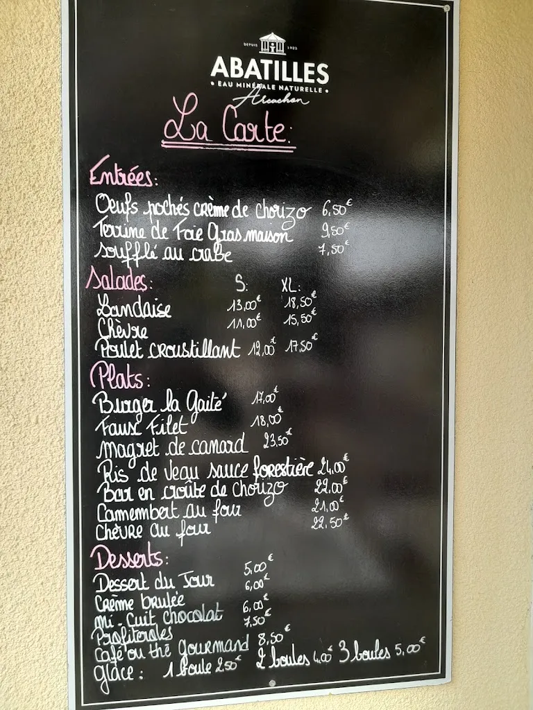 Menu_Restaurant La Gaïté_Lacanau_image_1
