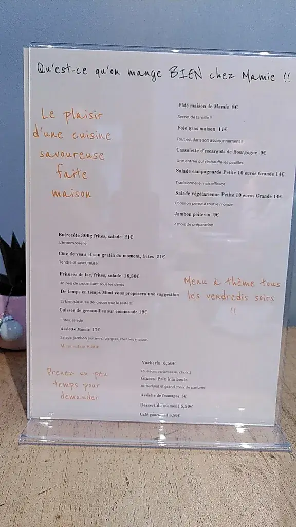 Menu_Restaurant Chez Ma'Mie_Aiton_immagine_1