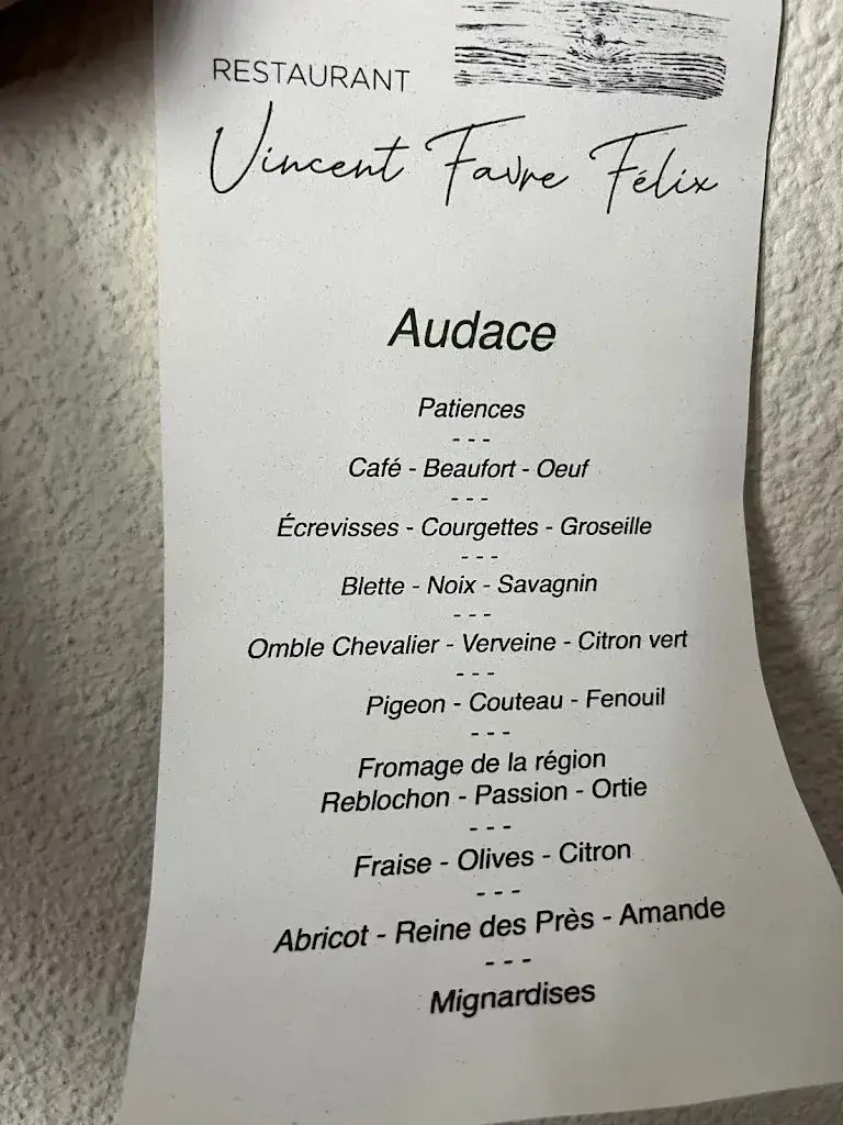 Menu_La Cour de l’Abbaye par Vincent Favre Félix_Annecy_image_1