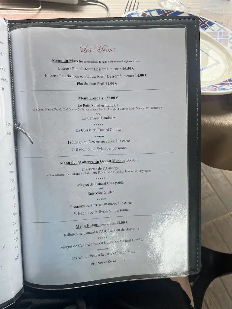 Menu_Auberge du Grand Mégnos_Bougue_image_4