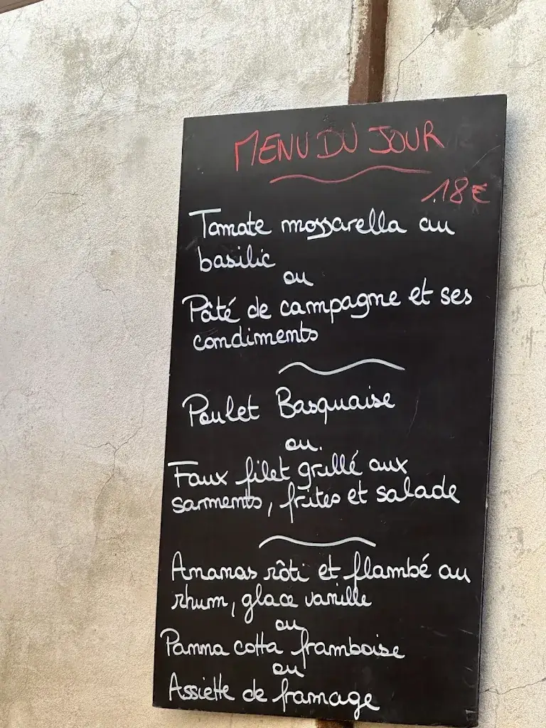 Menu_Auberge Les Vignes_Sauternes_image_1