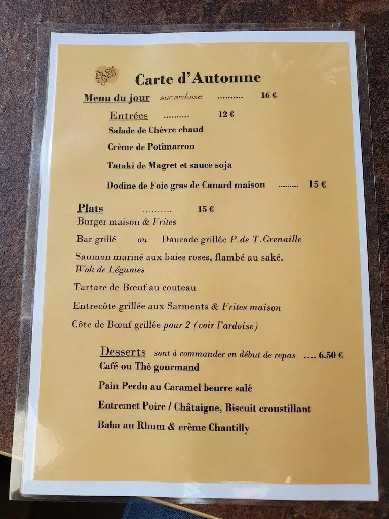 Menu_Auberge Les Vignes_Sauternes_image_3