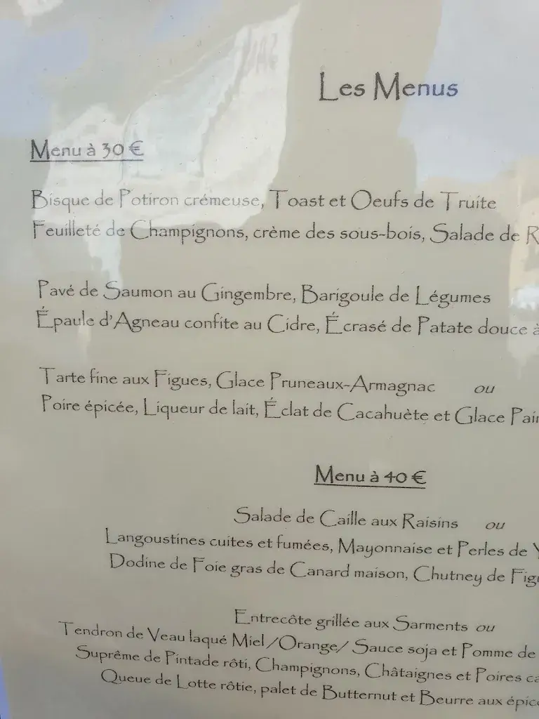 Menu_Auberge Les Vignes_Sauternes_image_4