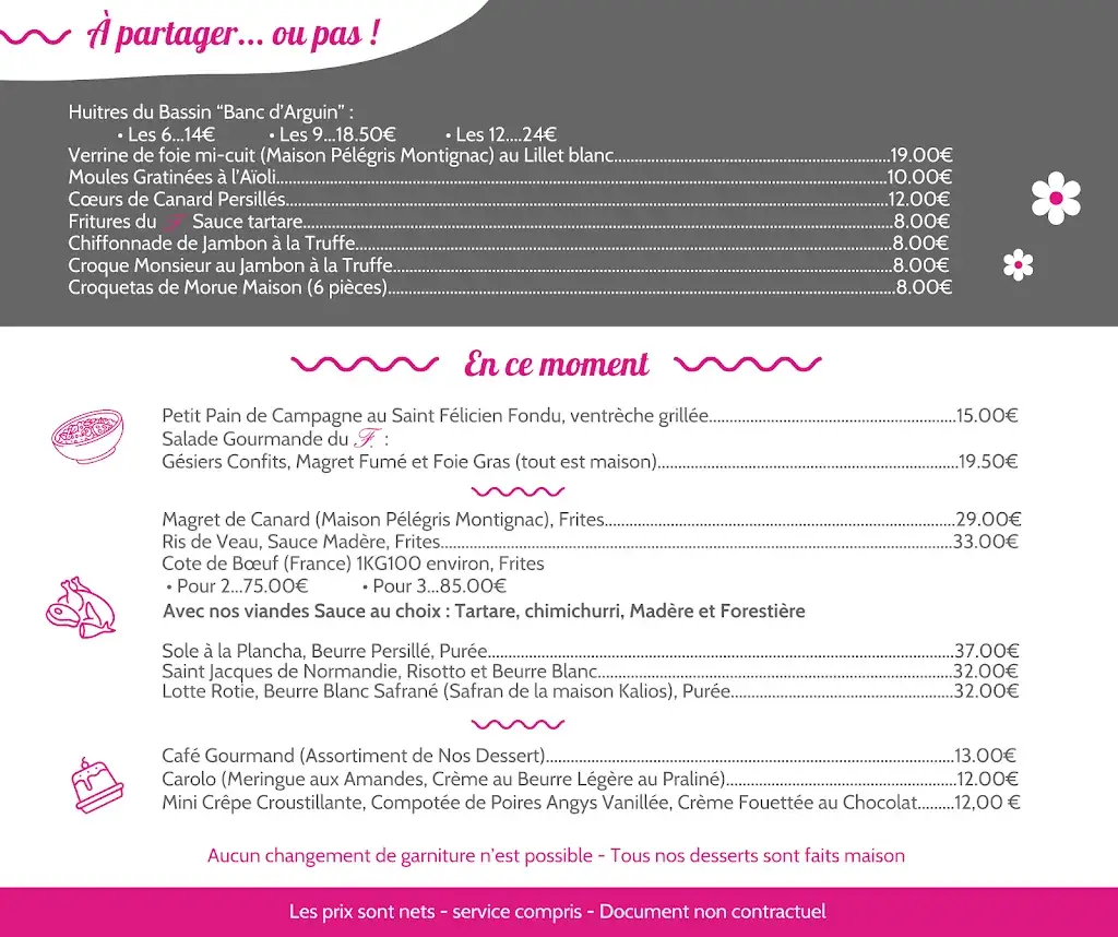 Menu_Restaurant Le F des Fontaines_Lanton_immagine_2