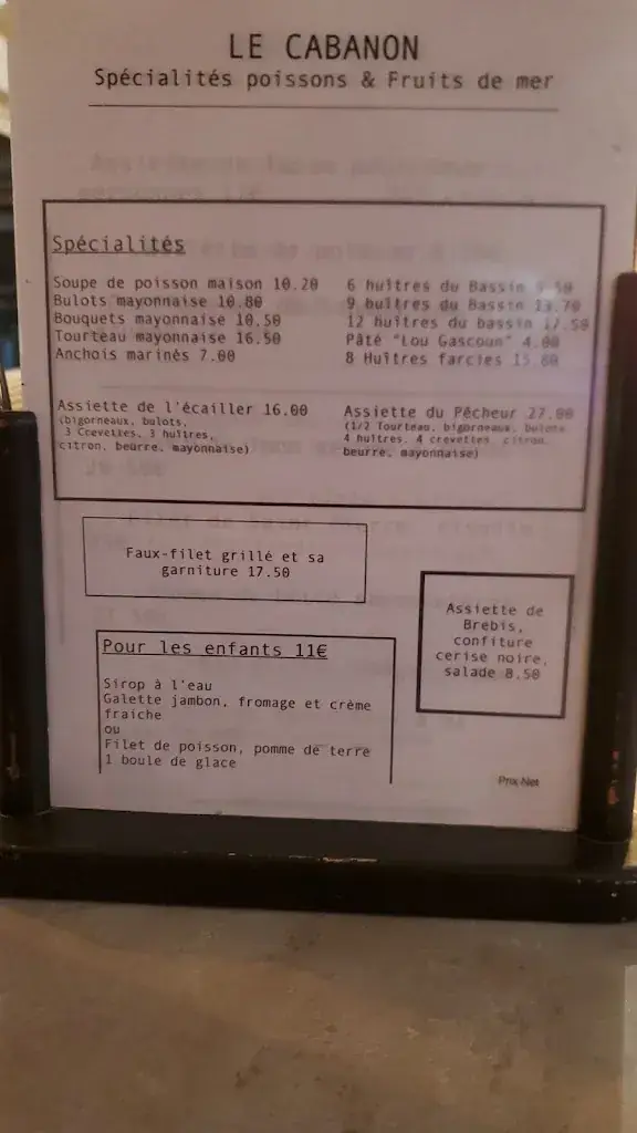 Menu_La Terrasse de la Poissonnerie du Port de Lanton_Lanton_image_1