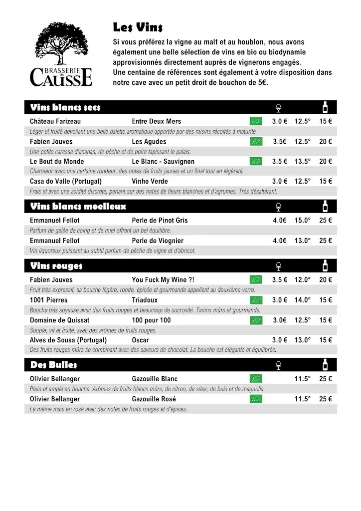 Menu_Brasserie du Causse_Larche_image_1