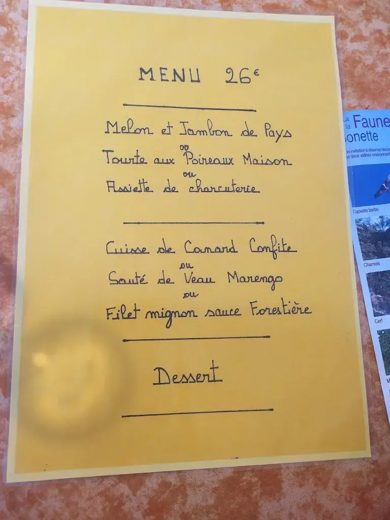 Menu_Auberge du Lauzanier_d'Oronaye_image_2