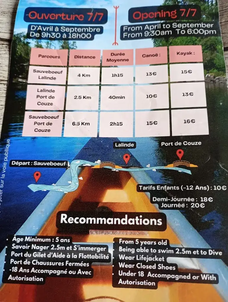 Canoës et restaurant Azul_Lalinde_slider_image_1