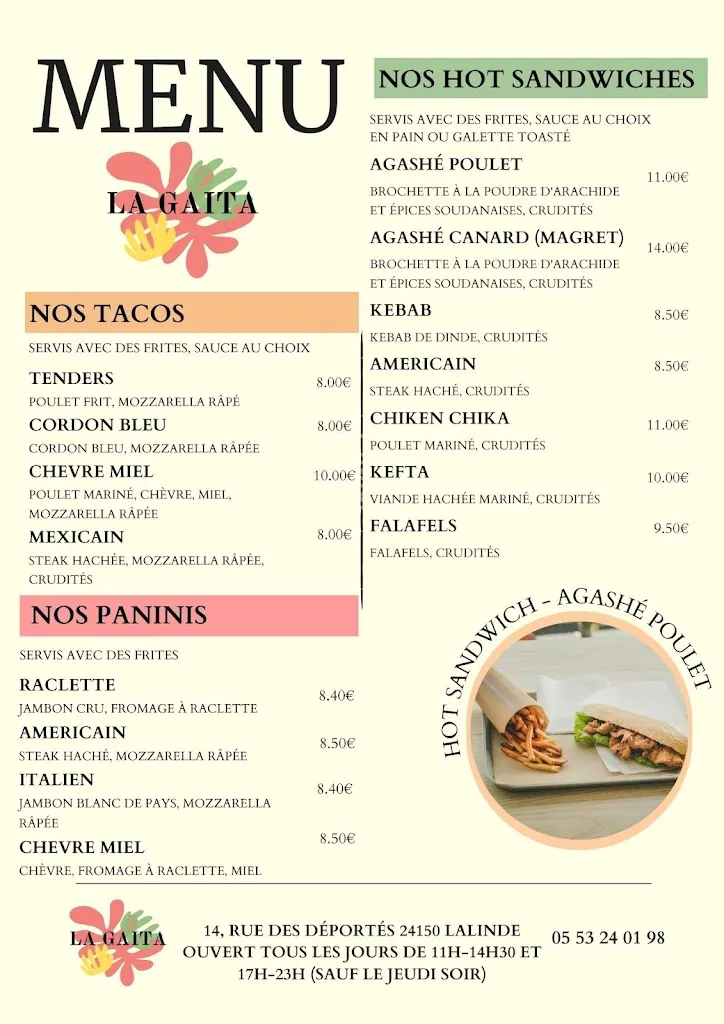 Menu_La Gaita_Lalinde_image_2