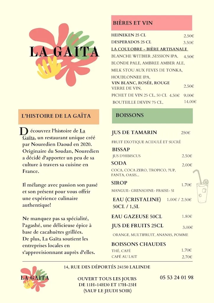 Menu_La Gaita_Lalinde_image_4