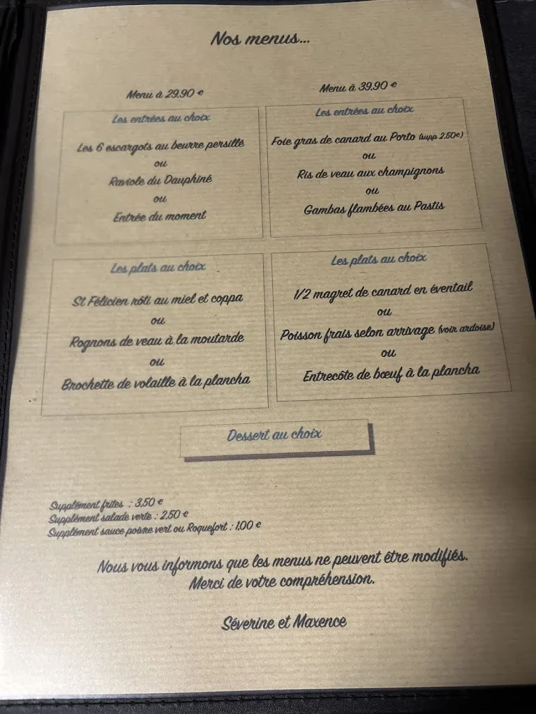 Menu_Restaurant Les Marronniers Lanquais_Lanquais_image_2
